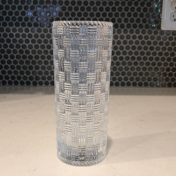 Tiffany & Co. Basketweave 8" Vase